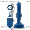Plug anal con vibracion control inalambrico y carga usb